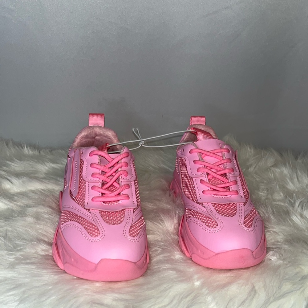 Kids Pink Athletic Sneakers - Comfortable Everyday Shoes